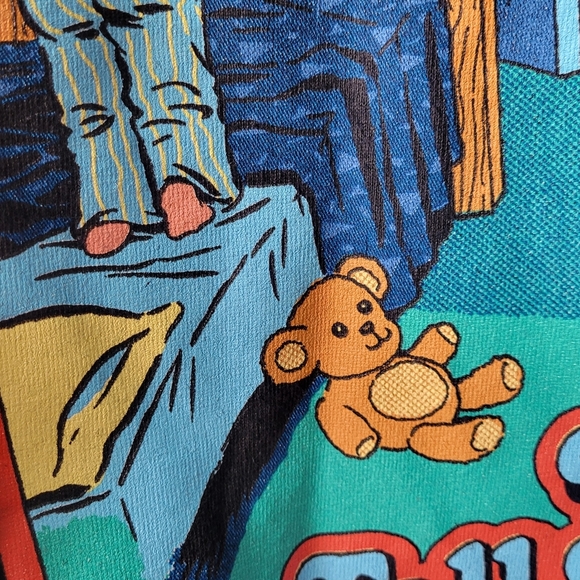 Steven Rhodes Bedtime Stories T-Shirt DON'T FALL ASLEEP Navy Blue Size LARGE - Picture 6 of 9